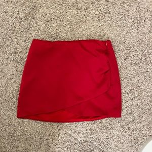 Zara Red Mini Skirt !